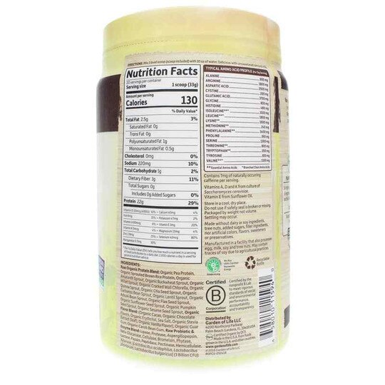 Raw Organic Protein, GOL